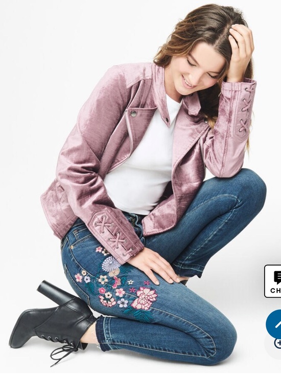 Aeropostale Jackets & Blazers - NWOT velvet moto jacket in mauve color from aeropostale